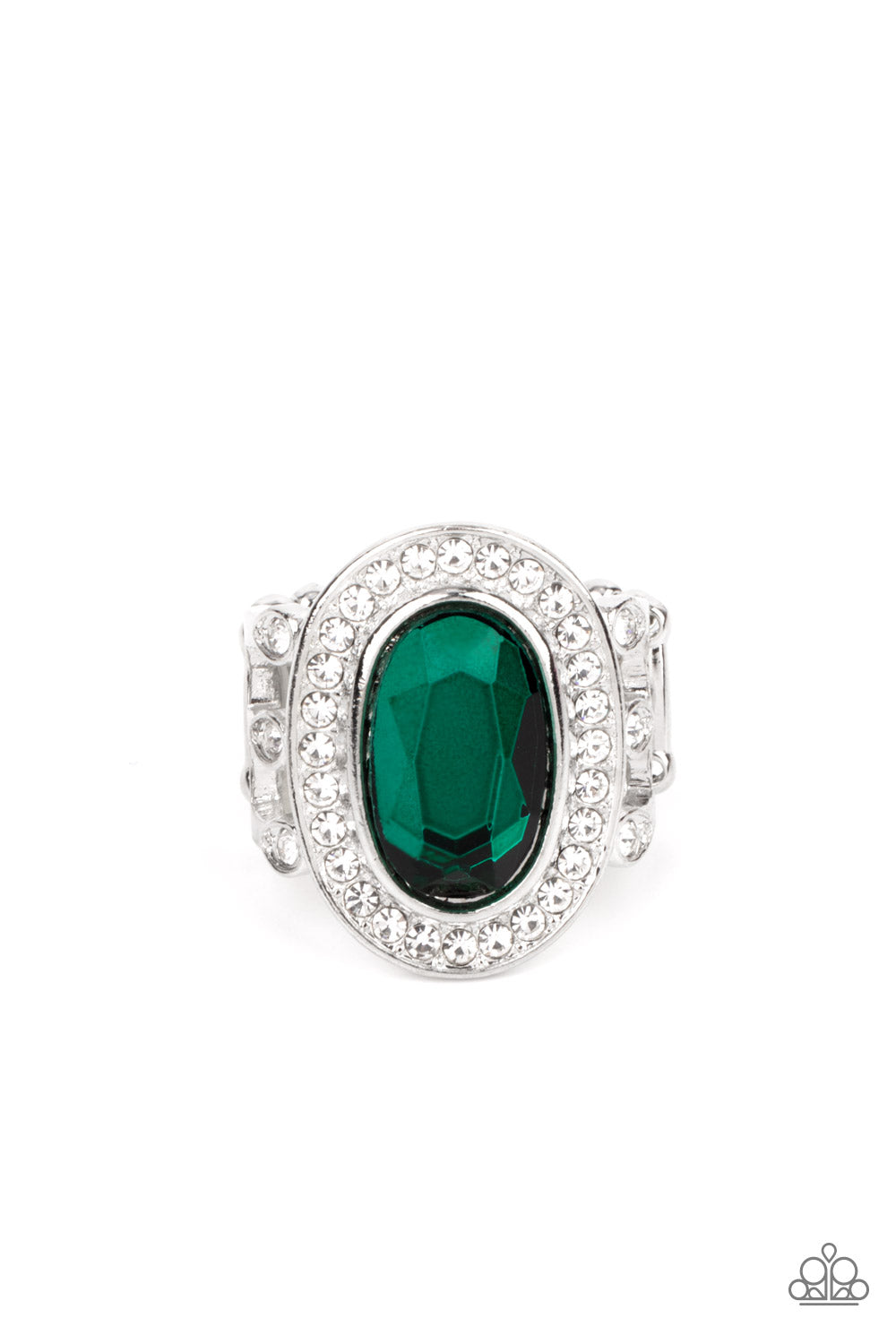 Always OVAL-achieving - Green Paparazzi Accessories