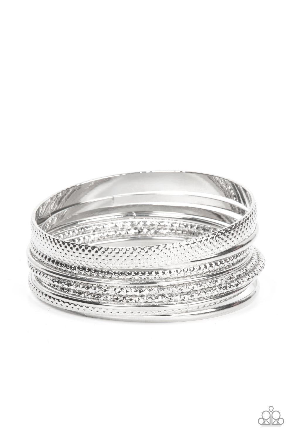 Circlet Circus - Silver Paparazzi Accessories