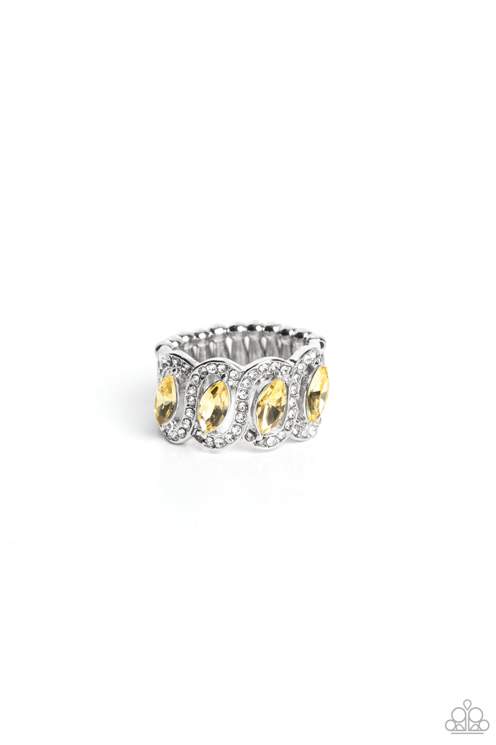 Staggering Sparkle - Yellow Paparazzi Accessories