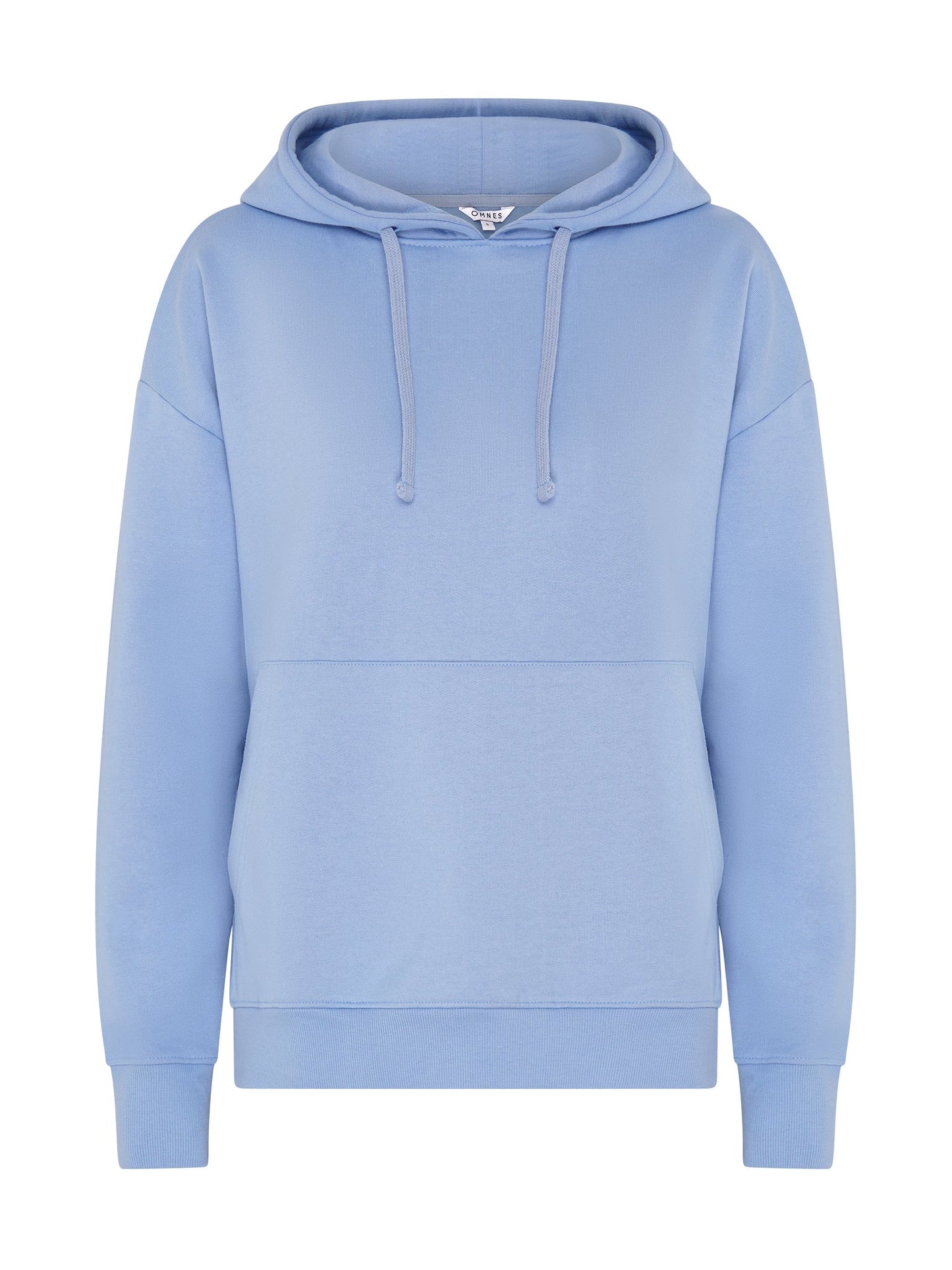 Tie Pullover Hoodie in Light Blue