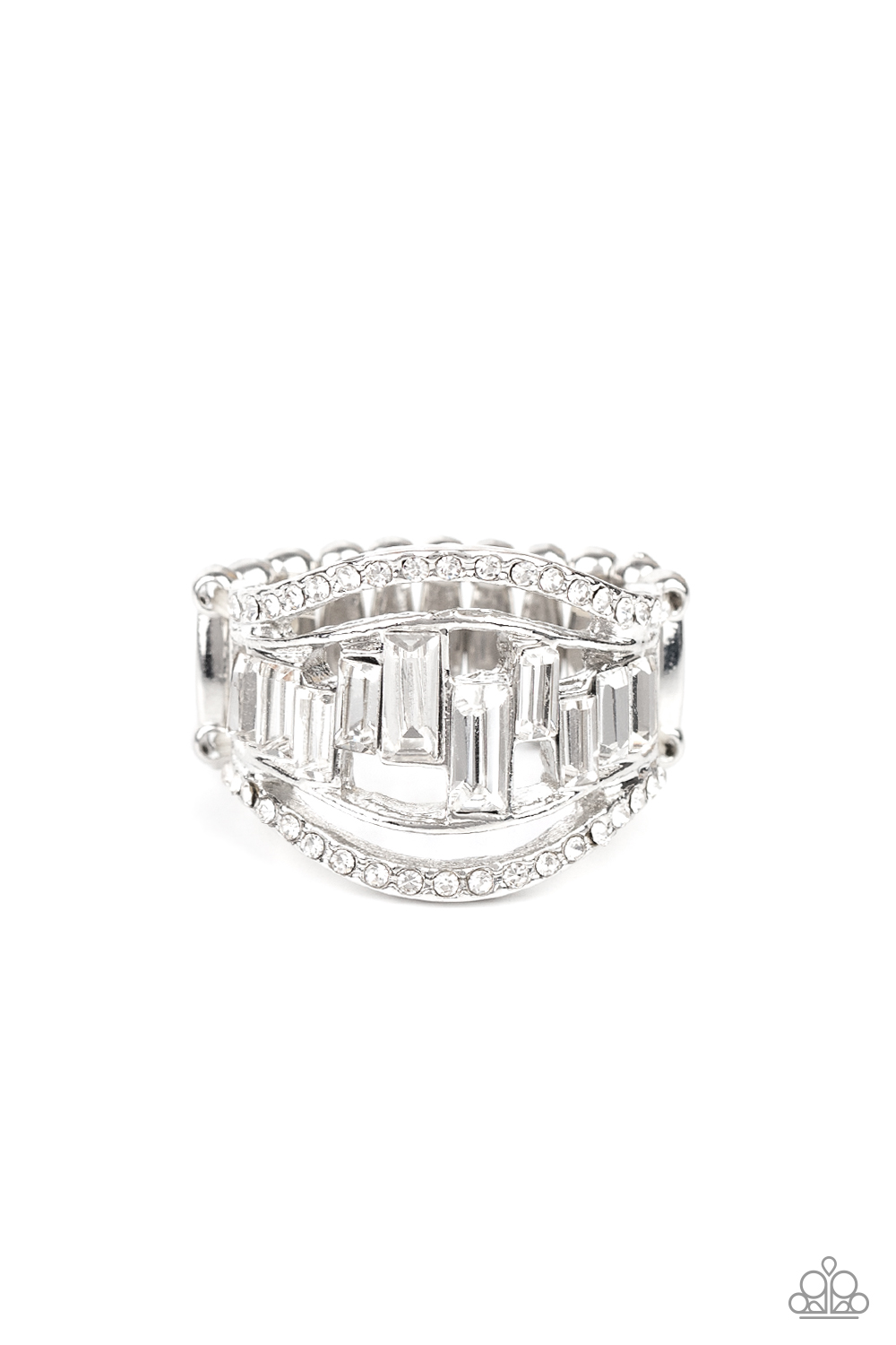 Treasure Chest Charm - White Paparazzi Accessories
