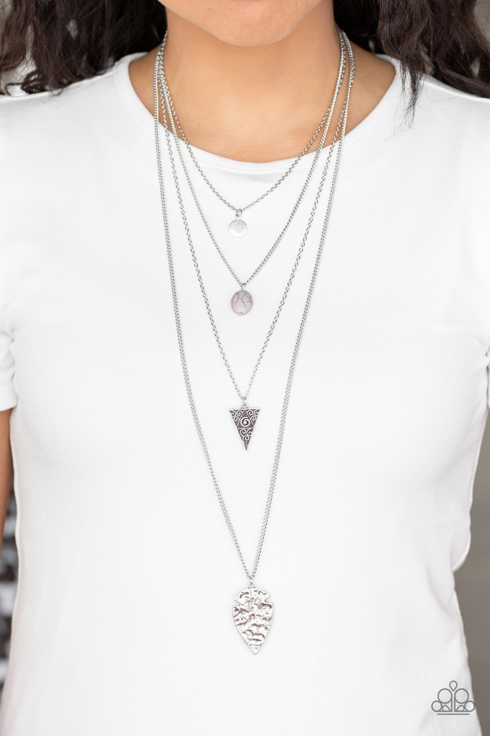 Grounded In Artifact - Silver Paparazzi Accessories