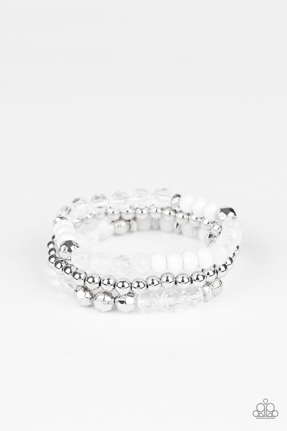 Sugary Shimmer - White Paparazzi Accessories
