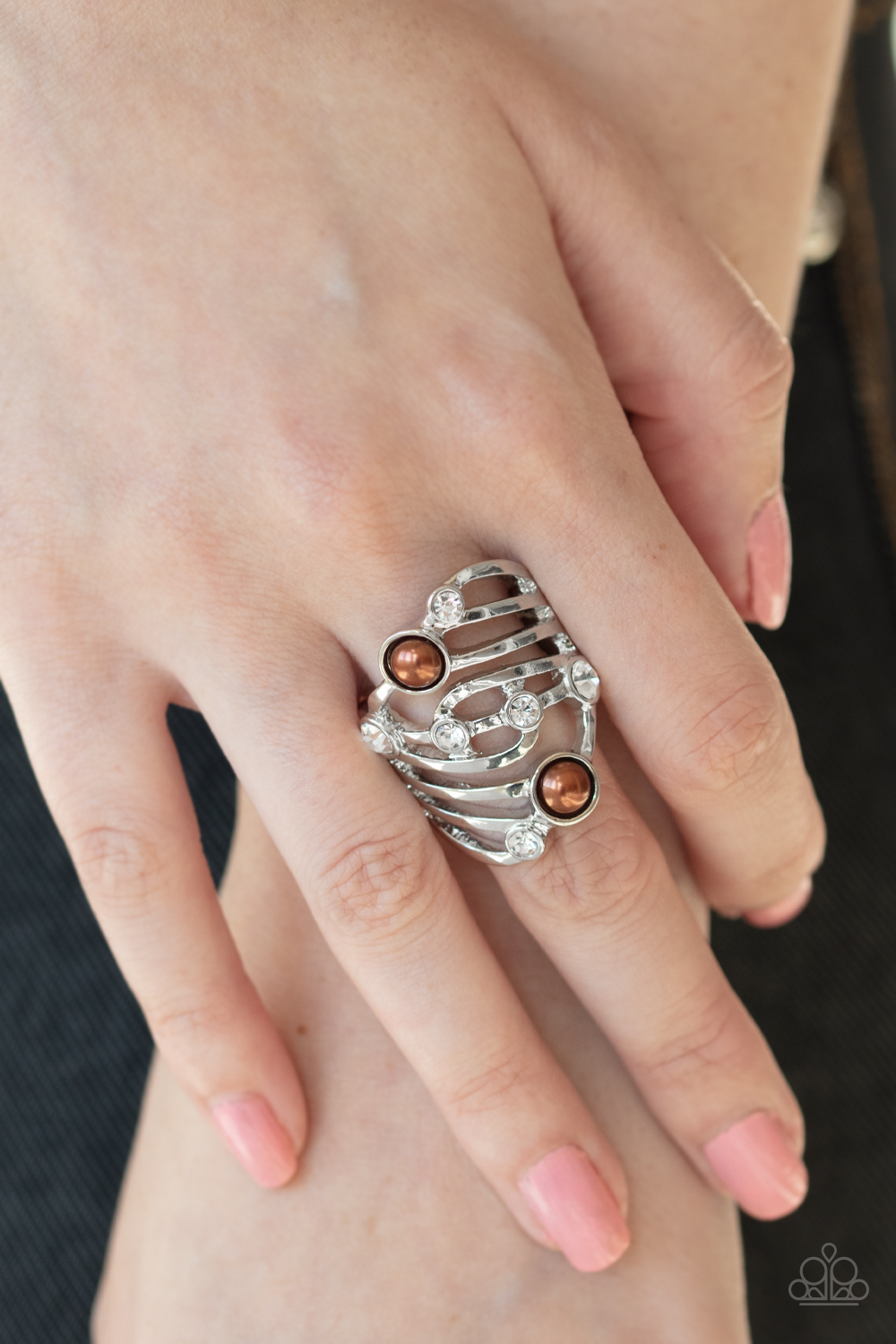Dancing Diamonds - Brown Paparazzi Accessories