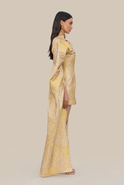 BRANDY DRESS - GOLD MULTI