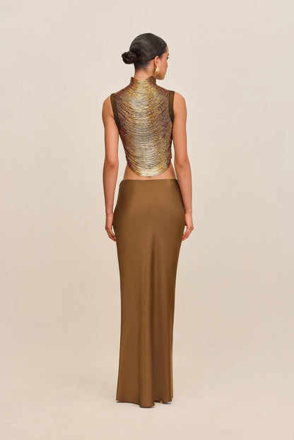 TARAJI TOP - BRONZE