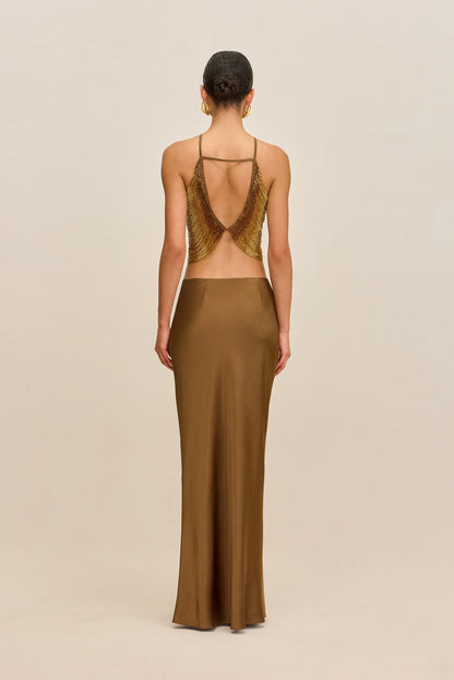 CHANTEL SKIRT - BRONZE