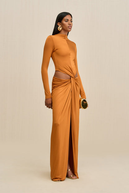 KERI GOWN - BOURBON