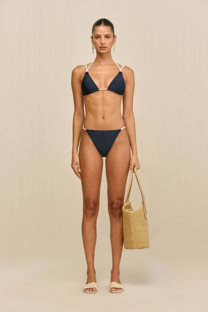 CHRISSY BIKINI TOP - DEEP LAKE