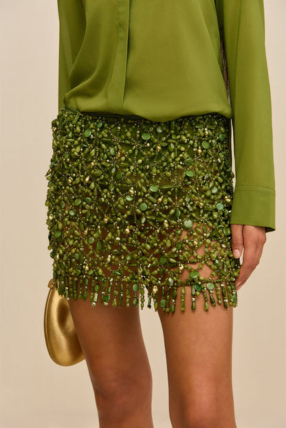 IDALIA SKIRT - DEEP PASTURE