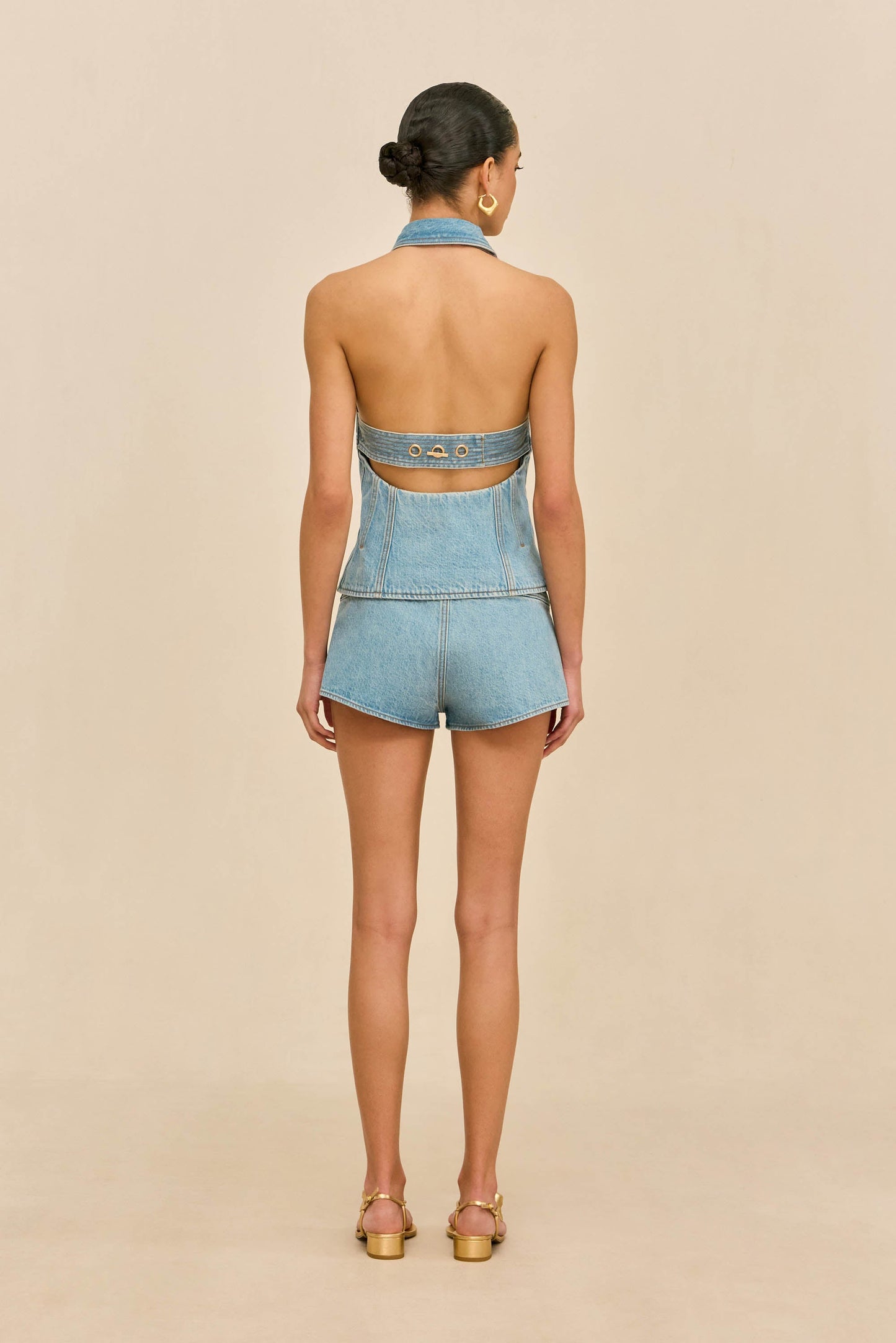 JILL DENIM TOP - VINTAGE BLUE