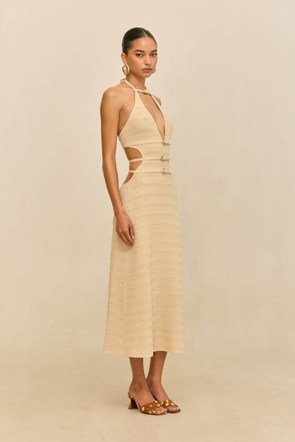 EVALEIGH KNIT DRESS - BEACH