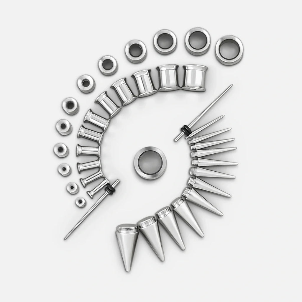 STELLAR STAINLESS STEEL EAR STRETCHING KIT