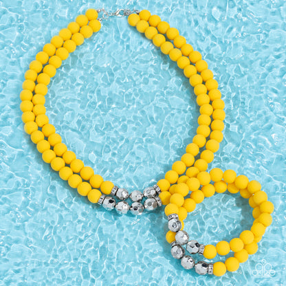 Dip and Dive - Yellow Paparazzi Accessories