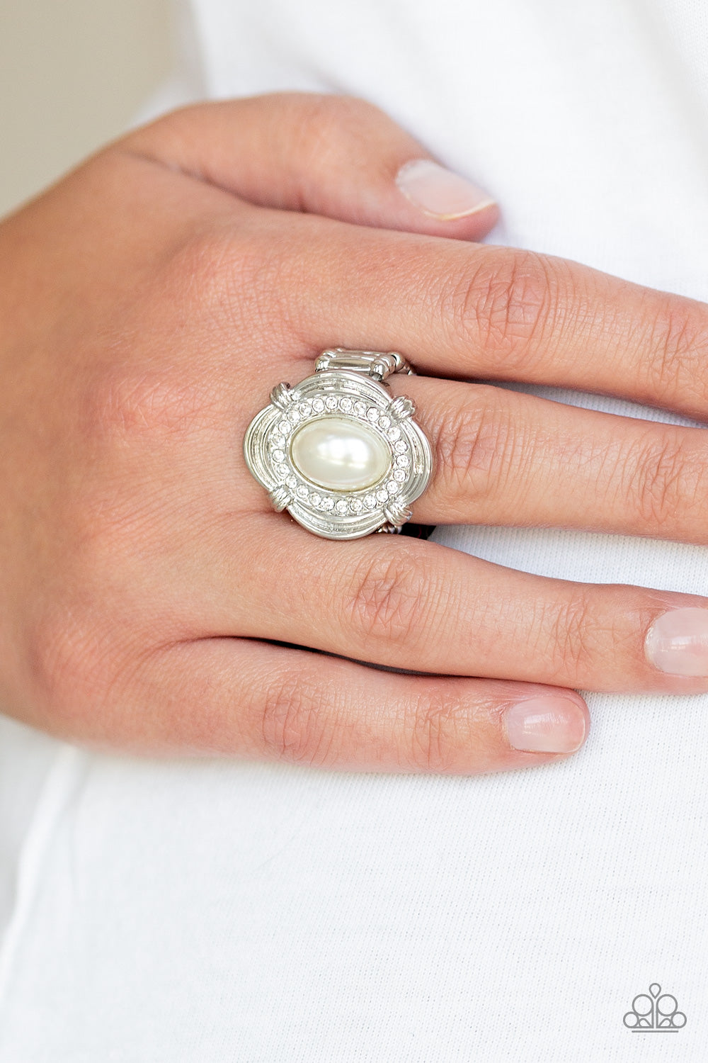 Titanic Twinkle - White Paparazzi Accessories