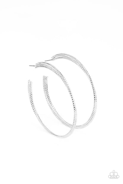 Candescent Curves - Silver Paparazzi Accessories