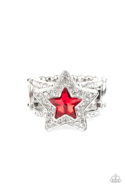 One Nation Under Sparkle - Red Paparazzi Accessories