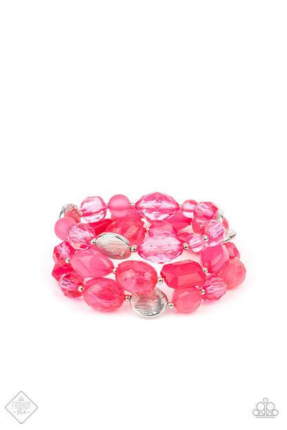 Oceanside Bliss - Pink Paparazzi Accessories
