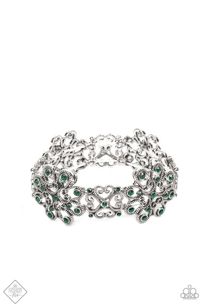 Regal Recognition - Green Paparazzi Accessories
