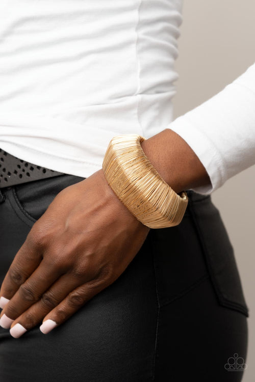 Wild About Wire - Gold Paparazzi Accessories