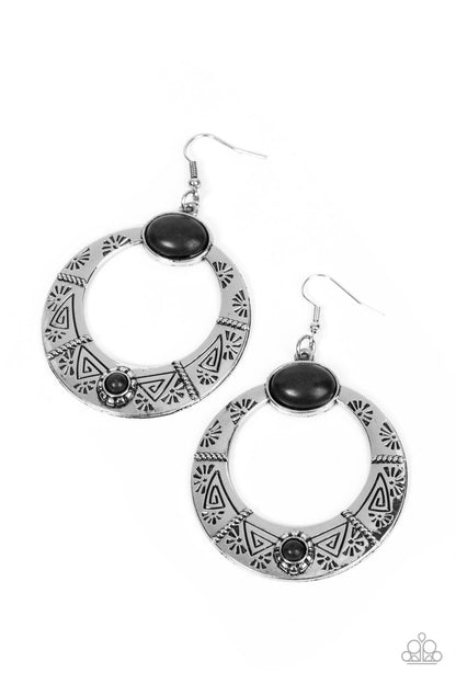 Garden Glyphs - Black Paparazzi Accessories