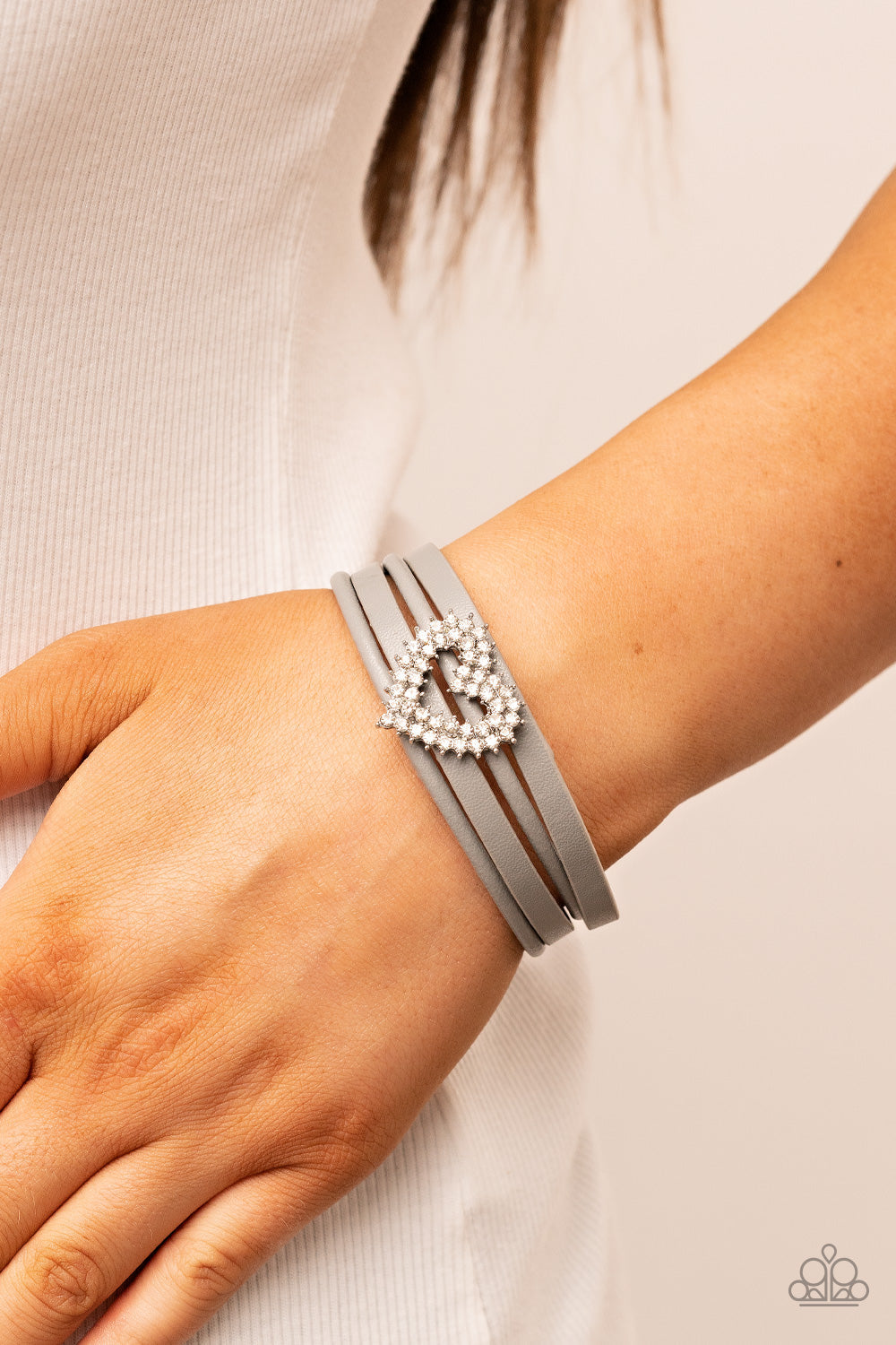 Wildly in Love - Silver Paparazzi Accessories