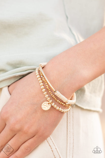 Terraform Trendsetter - Gold Paparazzi Accessories