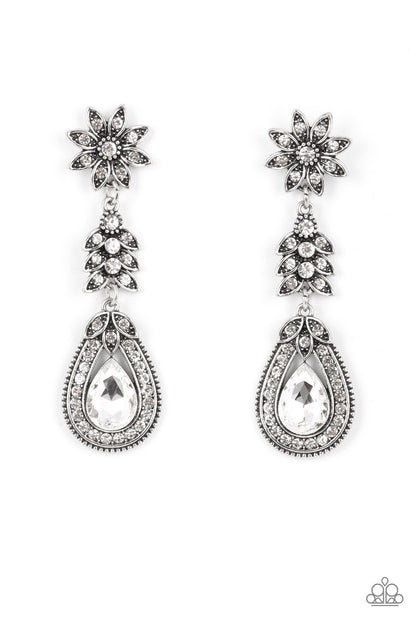 Floral Fantasy - White Paparazzi Accessories