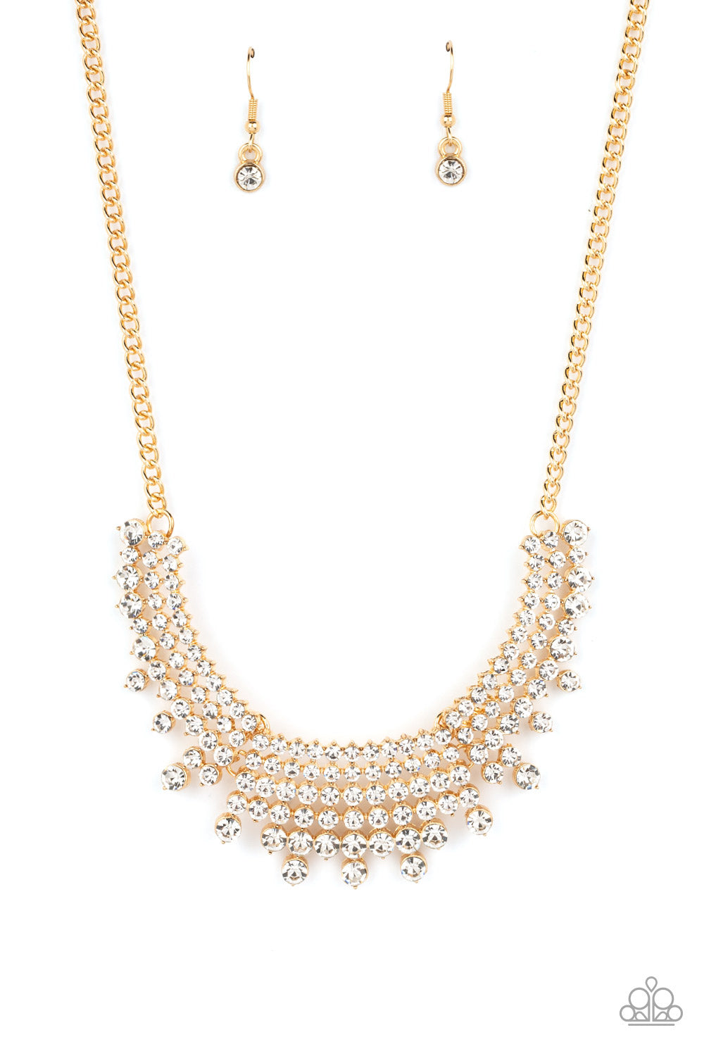 Shimmering Song - Gold Paparazzi Accessories