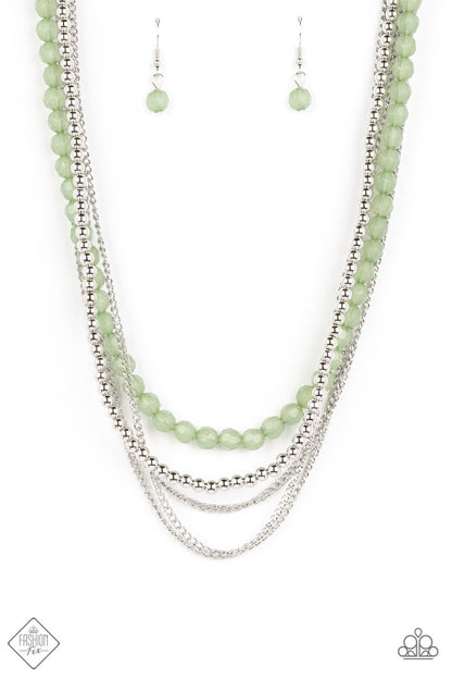 Boardwalk Babe - Green Paparazzi Accessories