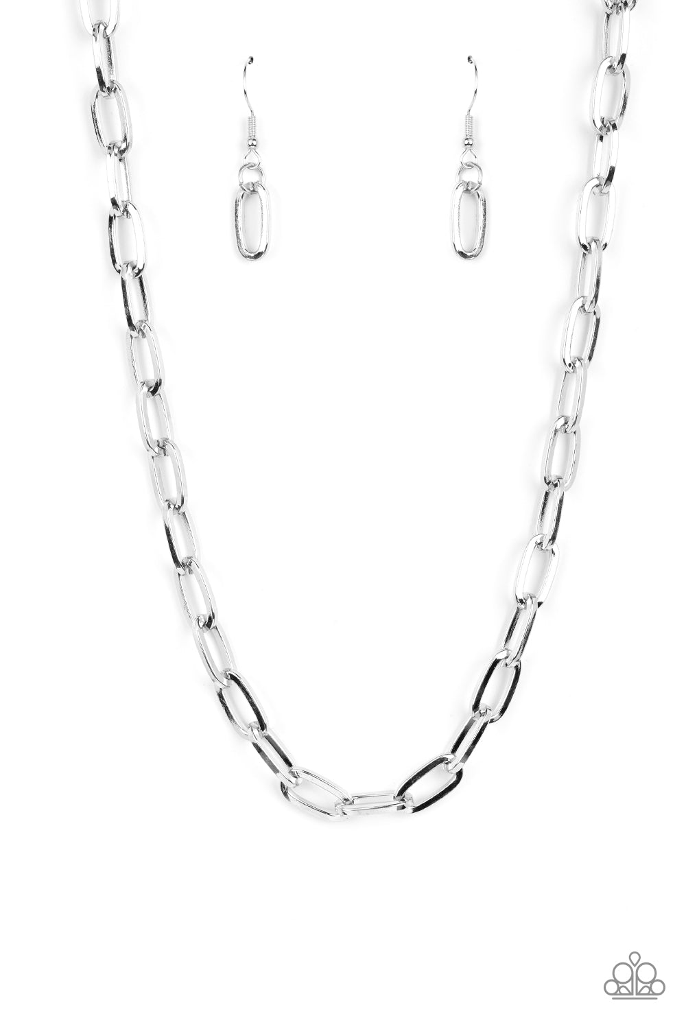 Boston Backdrop - Silver Paparazzi Accessories