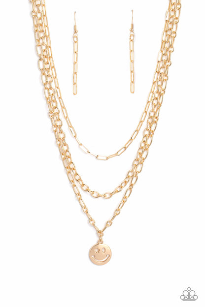 Winking Wanderer - Gold Paparazzi Accessories