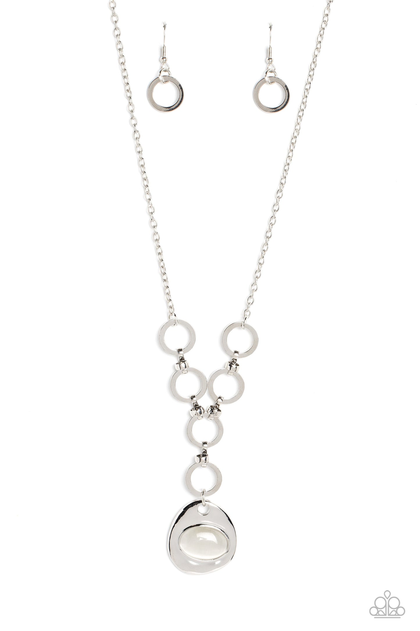 Get OVAL It - White Paparazzi Accessories