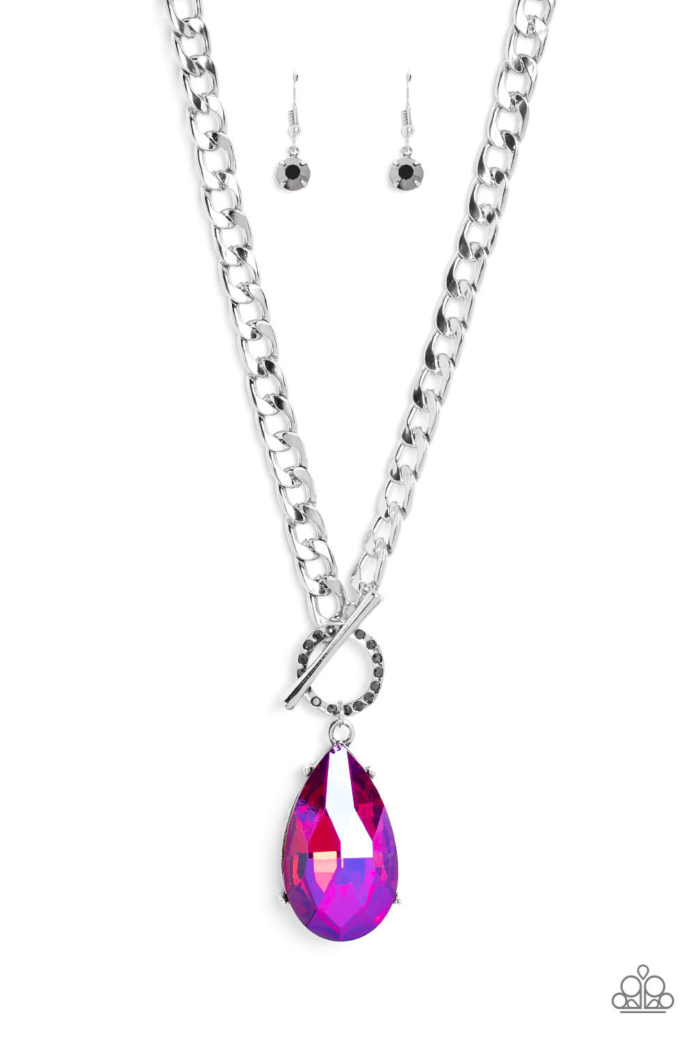Edgy Exaggeration - Pink Paparazzi Accessories