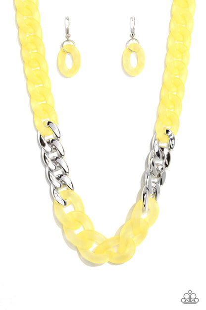 Curb Your Enthusiasm - Yellow Paparazzi Accessories