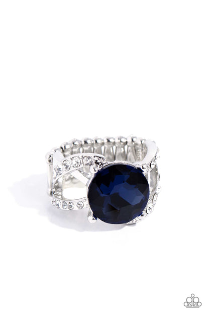 Scintillating Swirl - Blue Paparazzi Accessories