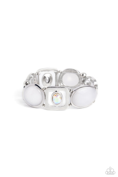 Majestic Mashup - White Paparazzi Accessories