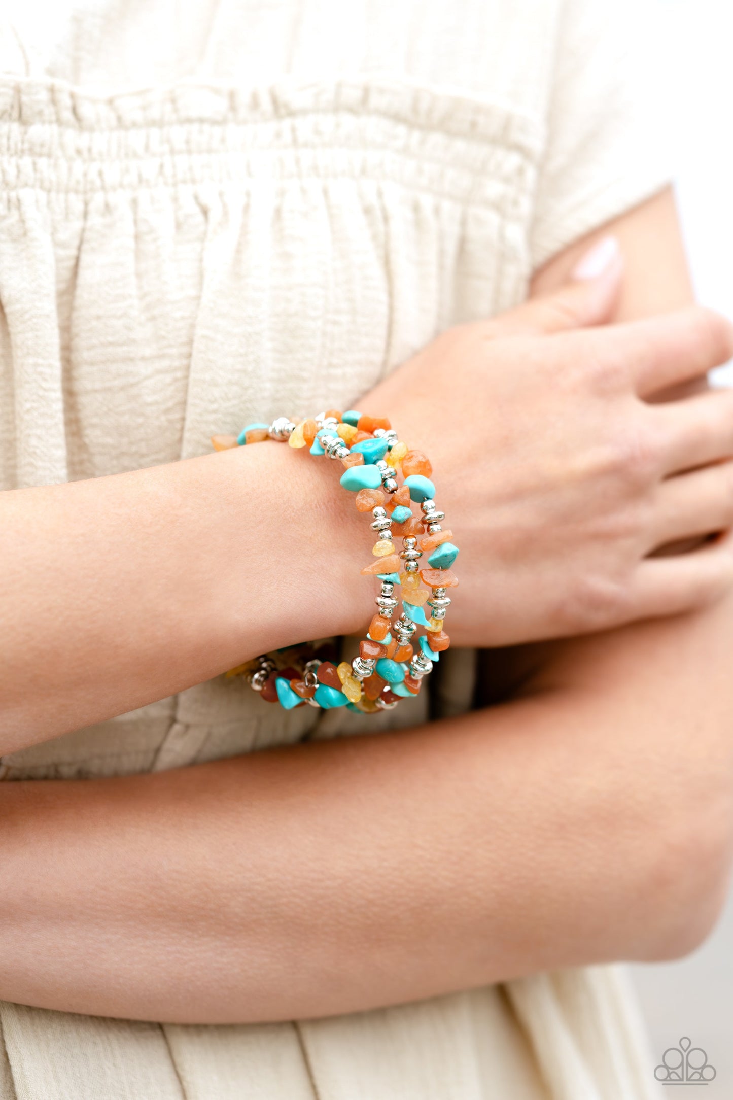 Stacking Stones - Orange Paparazzi Accessories