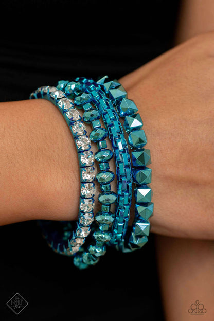 Punk Pattern - Blue Paparazzi Accessories