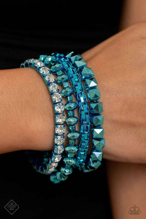 Punk Pattern - Blue Paparazzi Accessories