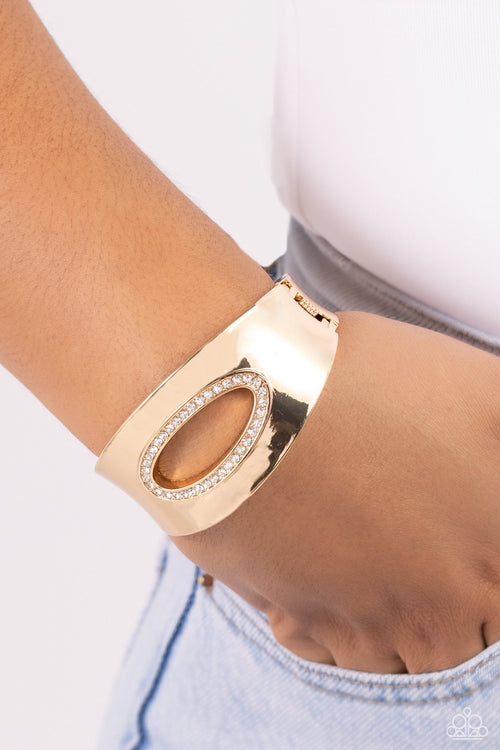 Raised in Radiance - Gold Paparazzi Accessories