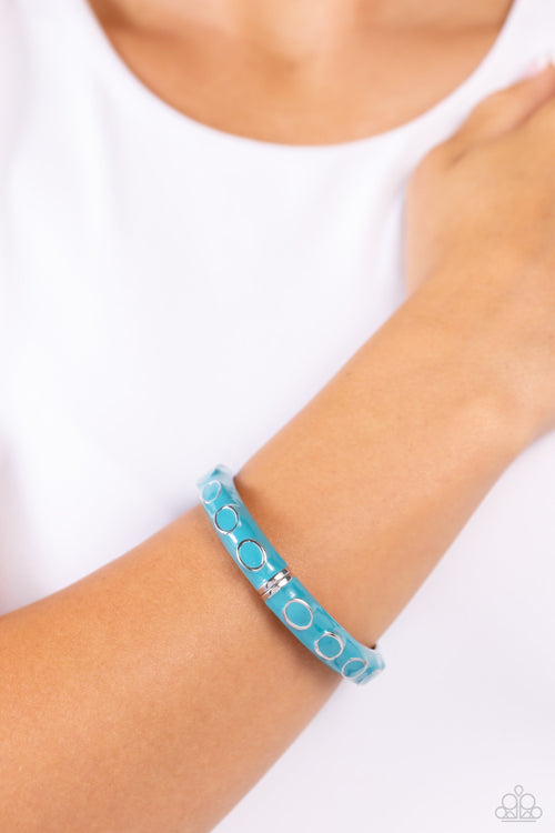 Delightful Diversion - Blue Paparazzi Accessories