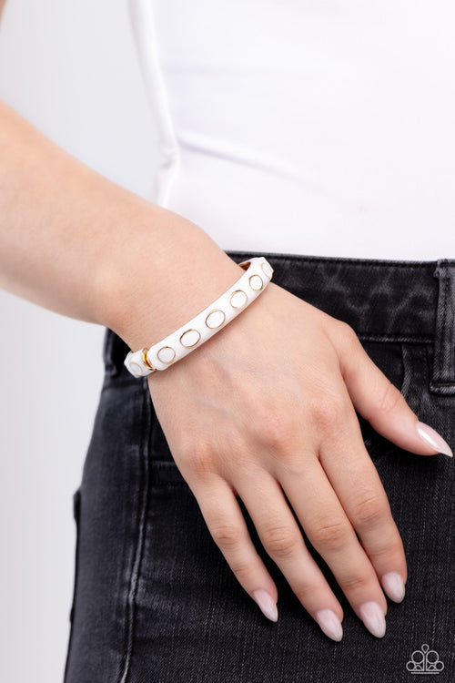 Delightful Diversion - White Paparazzi Accessories
