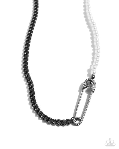 Safety Pin Style - Black Paparazzi Accessories