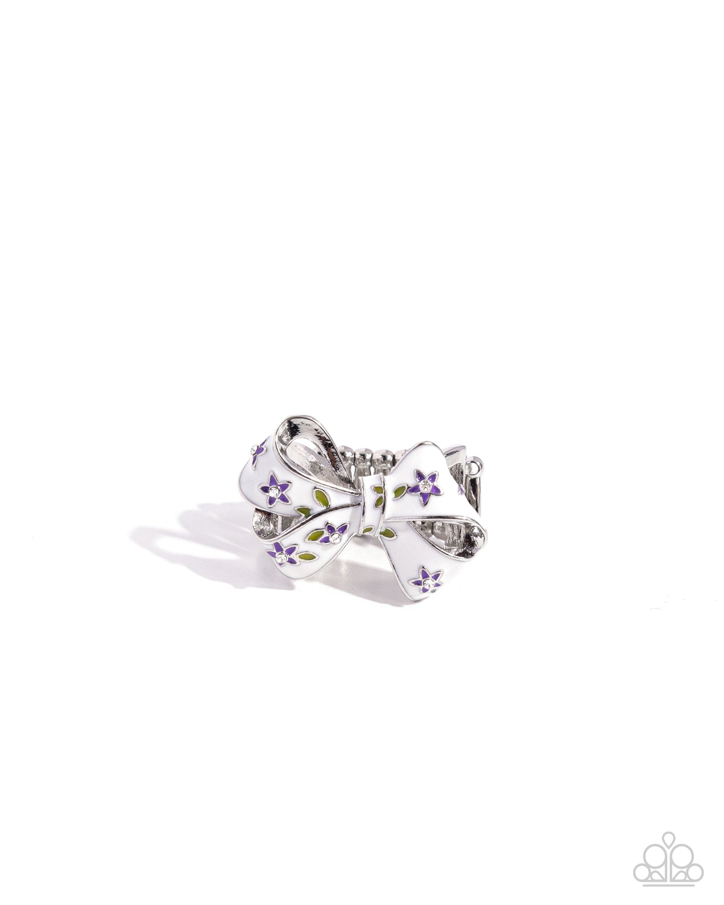 BOW Caution to the Wind - Purple Paparazzi Accessories