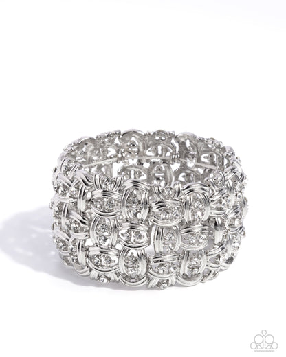 Woven Wardrobe - White Paparazzi Accessories