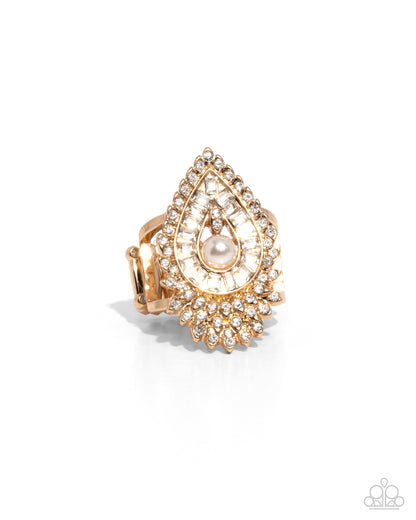 Consistent Charm - Gold Paparazzi Accessories