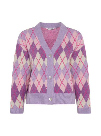Henni Argyle Cardigan in Purple