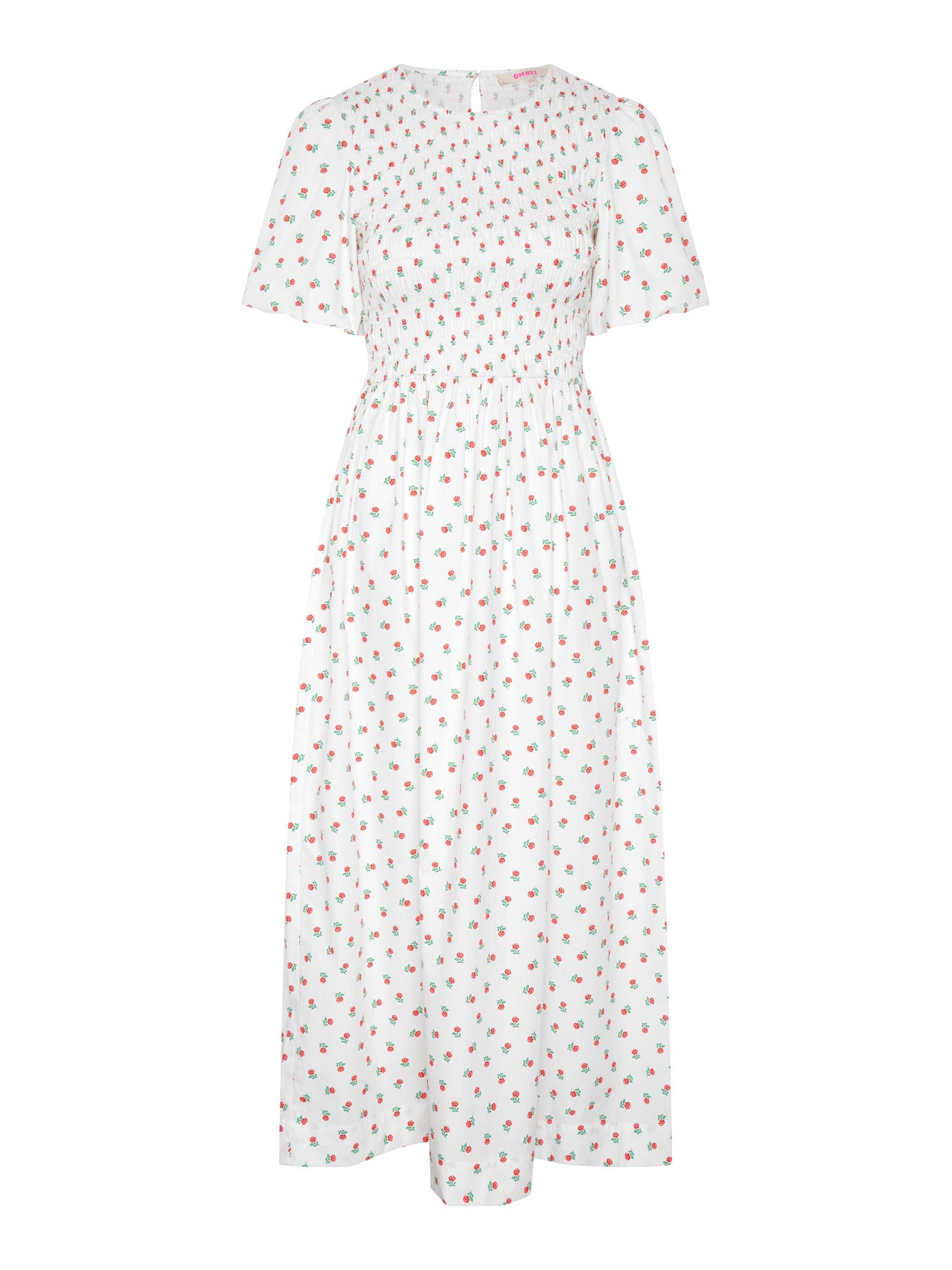 Terri Midi Dress in White