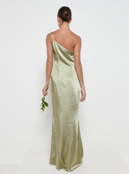 Amelia Maxi Bridesmaid Dress - Matte Olive